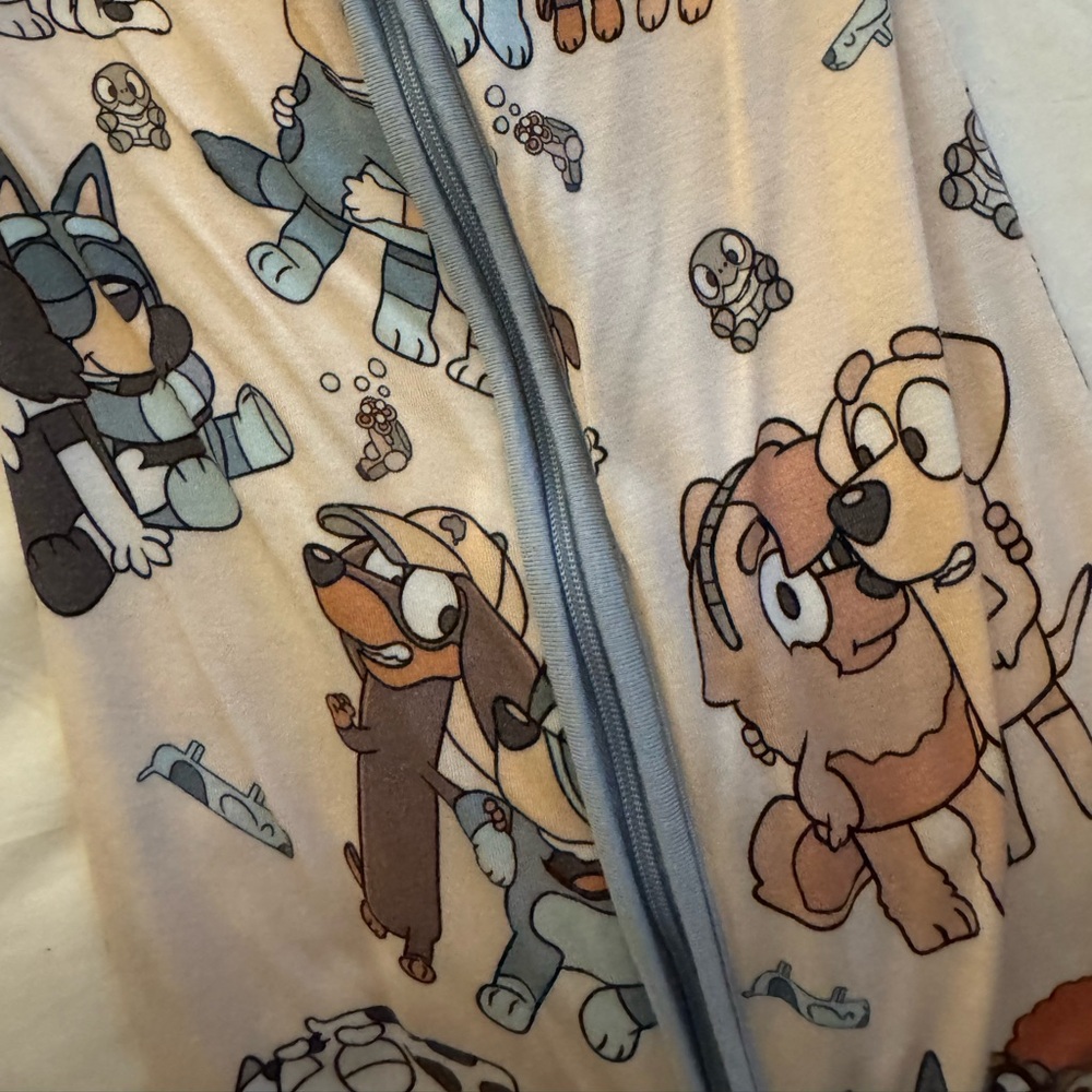 Bluey and friends bamboo zippy
